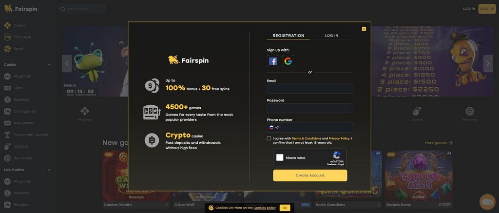 Fairspin-kasinosovellus - Saatavilla laitteellesi?